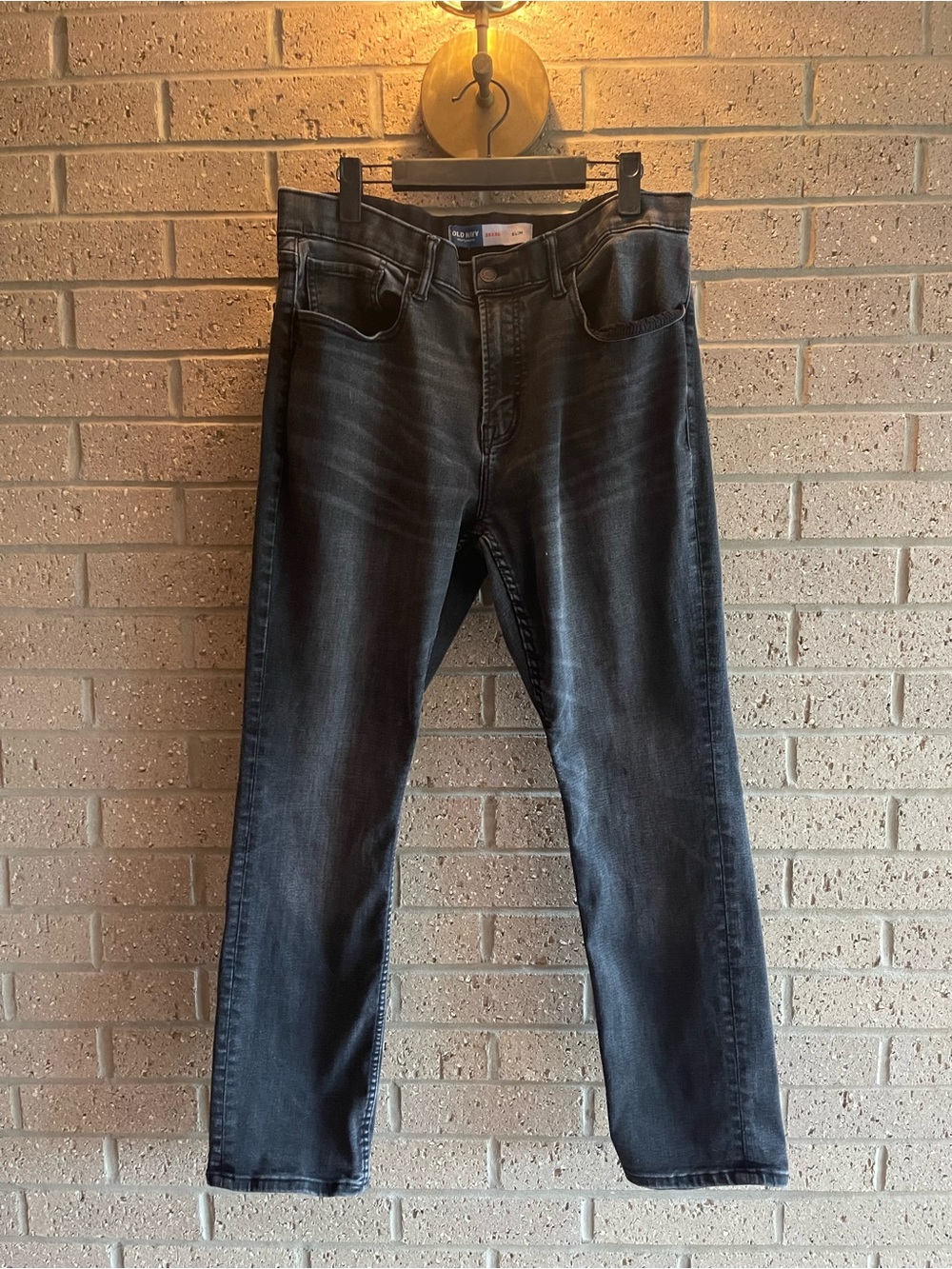 Old Navy Men's Washed Black Jeans